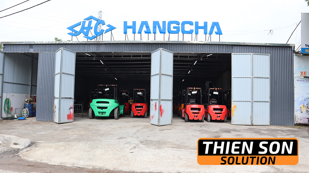 Kho xe nâng của Thiên Sơn Solution